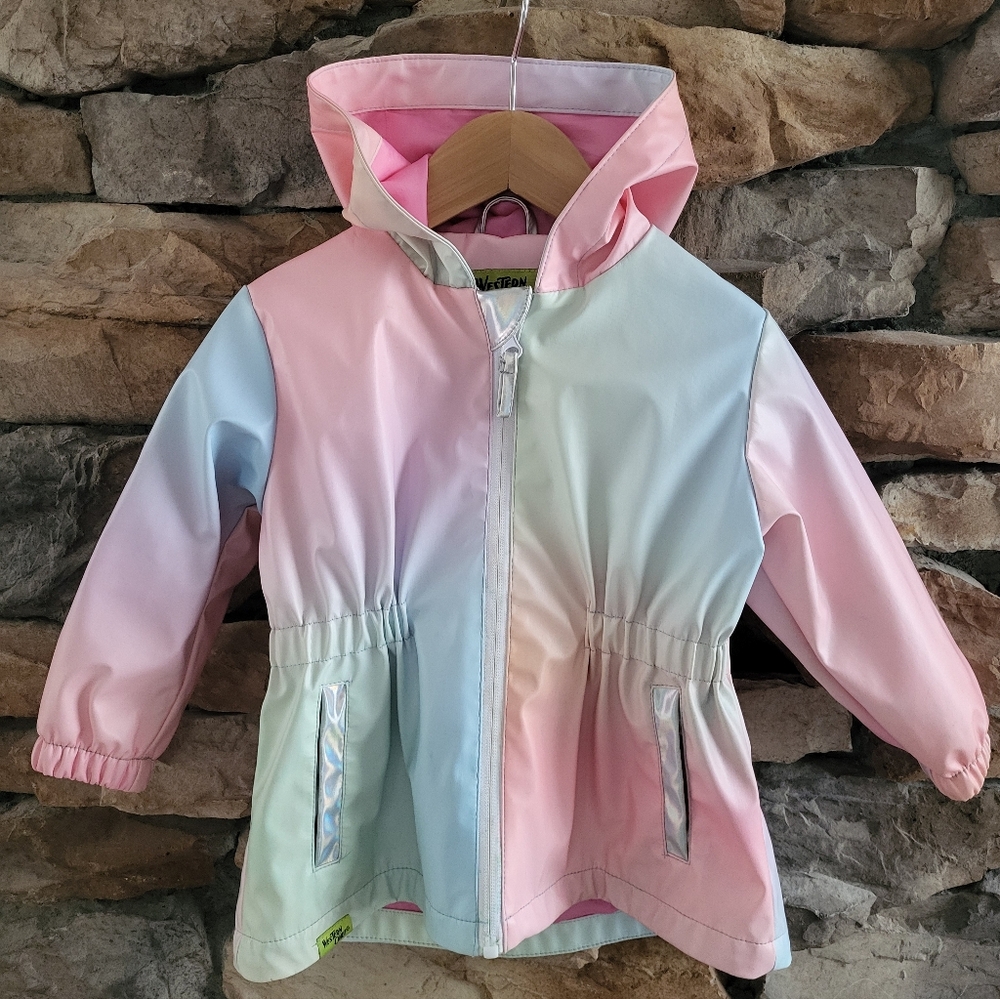 Unicorn-Inspired Ombre Raincoat